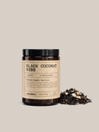 Black tea, Coconut & cacao Nibs 100g