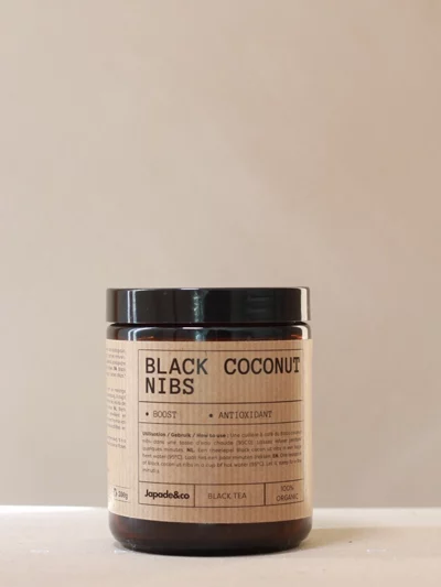 Black tea, Coconut & cacao Nibs 100g