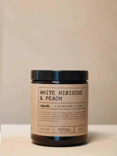 Thé blanc, hibiscus et peach – 250g