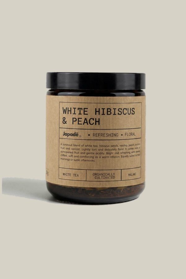 Thé blanc, hibiscus et peach - 250g