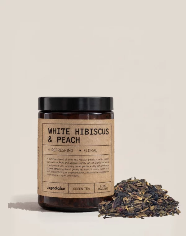 Thé blanc, hibiscus et peach - 250g